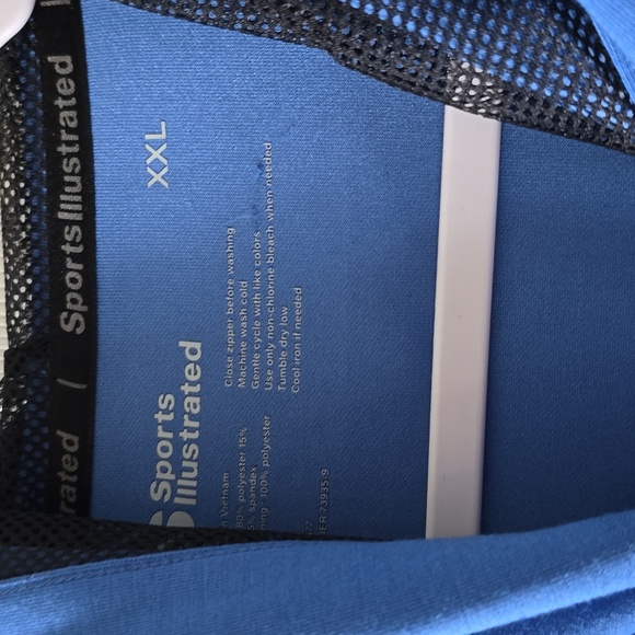 SPORTS ILLUSTRATED WOMEN'S PLUS SIZE BLUE ZIPPERED HOODED JACKET SIZE XXL - Picture 3 of 13